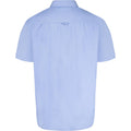 Sky Blue - Back - Duke Mens D555 James Oxford Kingsize Short-Sleeved Shirt