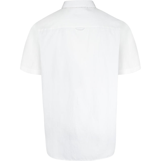 White - Back - Duke Mens D555 James Oxford Kingsize Short-Sleeved Shirt