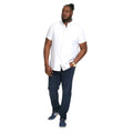 White - Pack Shot - Duke Mens D555 James Oxford Kingsize Short-Sleeved Shirt