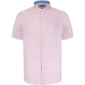 Pink - Front - Duke Mens D555 James Oxford Kingsize Short-Sleeved Shirt