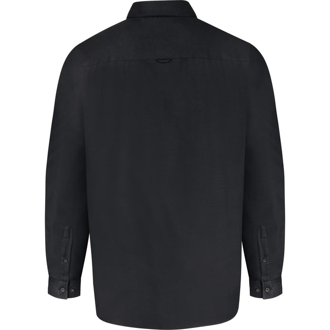 Black - Back - Duke Mens D555 Richard Oxford Kingsize Long-Sleeved Shirt