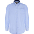 Sky Blue - Front - D555 Mens Richard Oxford Kingsize Long-Sleeved Shirt