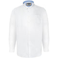 White - Front - D555 Mens Richard Oxford Kingsize Long-Sleeved Shirt