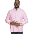 Pink - Side - Duke Mens D555 Richard Oxford Kingsize Long-Sleeved Shirt