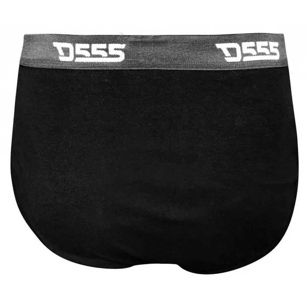 Black - Lifestyle - Duke Mens D555 Thompson Cotton Kingsize Briefs (Pack of 2)