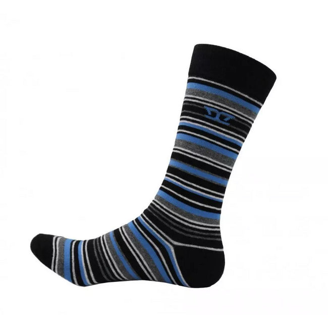 Red-Orange-Blue - Back - Duke Mens D555 Roxton Striped Socks (Pack of 3)