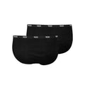 Black - Back - D555 Mens Thompson Y Front Briefs (Pack Of 2)