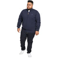Navy - Lifestyle - Duke Mens D555 Franco 2 Knitted Full Zip Kingsize Sweatshirt
