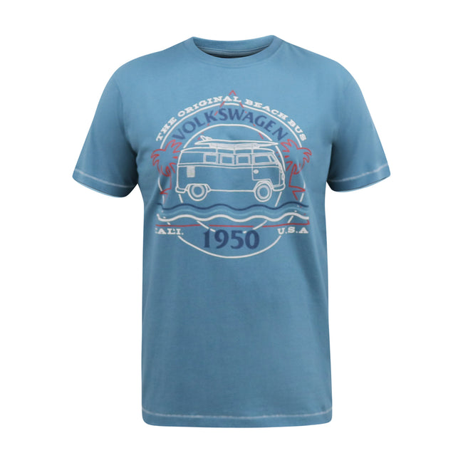 Pale Teal - Front - Duke Mens D555 Woodhall Volkswagen Kingsize T-Shirt