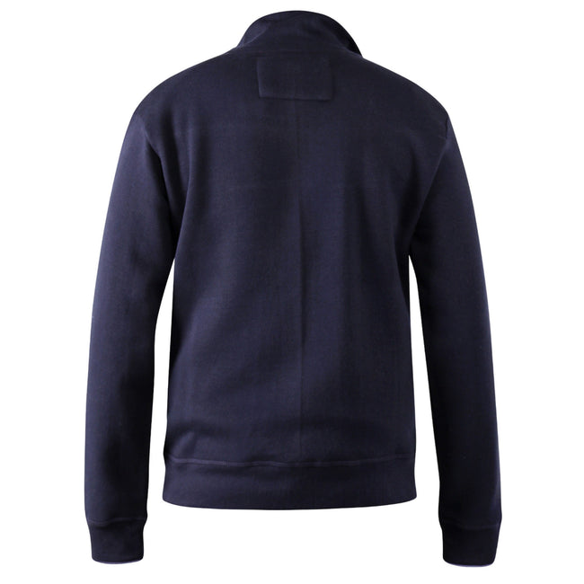 Navy - Back - Duke Mens D555 Willowbrook Cut & Sew Full Zip Kingsize Sweatshirt