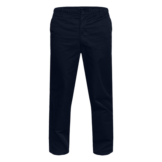 Navy - Front - Duke Mens D555 Basilio Elasticated Waist Trousers