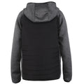 Black-Charcoal - Back - Duke Mens D555 Highampton Kingsize Padded Jacket