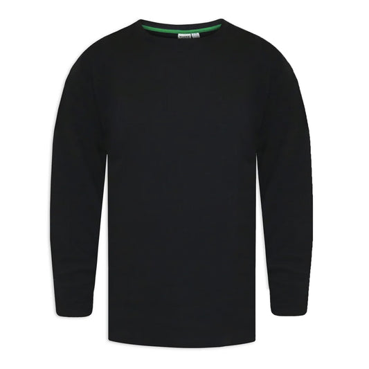 Black - Front - Duke Mens D555 Exeter Thermal Kingsize Long-Sleeved T-Shirt