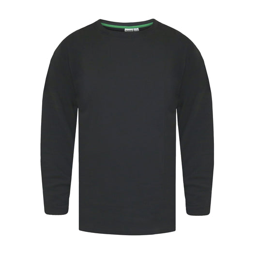 Black - Front - Duke Mens D555 Exeter Thermal Kingsize Long-Sleeved T-Shirt