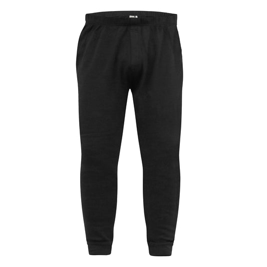 Black - Front - Duke Mens D555 Boston Kingsize Long Johns