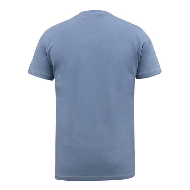 Denim Marl - Back - Duke Mens D555 Norfolk Beach Scene Coca Cola T-Shirt