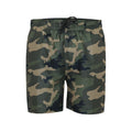 Camo Green - Front - D555 Mens Kody Aop Camouflage Swim Shorts