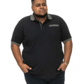 Navy - Front - Duke Mens D555 Ilkeston Pique Kingsize Polo Shirt