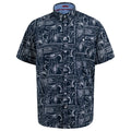 Navy - Front - Duke Mens D555 Worthing Surfboard Kingsize Short-Sleeved Shirt