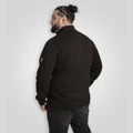 Black - Lifestyle - Duke Mens D555 Johnson Embroidered Logo Kingsize Fleece Jacket