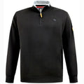 Black - Front - Duke Mens D555 Russel Embroidered Logo Fleece Kingsize Sweatshirt