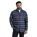 Blue-Navy - Lifestyle - Duke Mens D555 Shrewsbury Checked Kingsize Shirt
