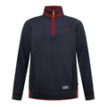 Navy - Front - Duke Mens D555 Leicester Quarter Zip Kingsize Fleece Top