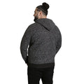 Black - Back - Duke Mens D555 Fareham Sherpa Lined Kingsize Full Zip Hoodie