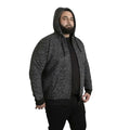 Black - Lifestyle - Duke Mens D555 Fareham Sherpa Lined Kingsize Full Zip Hoodie
