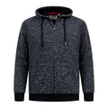 Black - Front - Duke Mens D555 Fareham Sherpa Lined Kingsize Full Zip Hoodie
