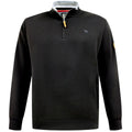 Black - Front - Duke Mens D555 Russel Quarter Zip Kingsize Fleece Top