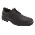 Black - Front - IMAC Mens Wide Fitting 4 Eye Panel Lace Shoes