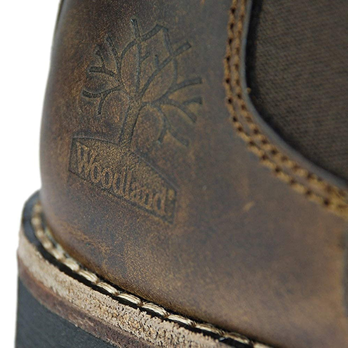 Brown - Pack Shot - Woodland Mens Leather Dealer-Chelsea Boot