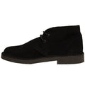 Black - Back - Roamers Mens Real Suede Unlined Desert Boots