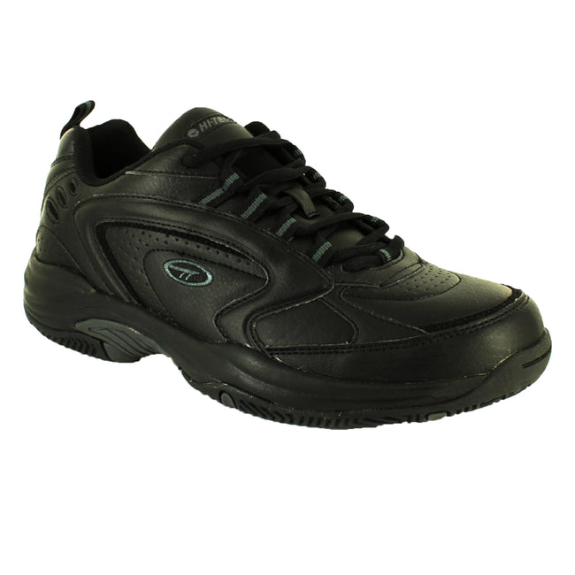Black-Grey - Front - Hi-Tec Mens Blast Lite Lace Up Trainers