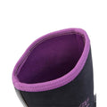 Black-Purple - Back - Woodland Womens-Ladies Pull On Wellington Boots
