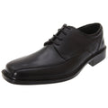 Black - Back - Roamers Mens Superlite Lace-Up Leather Shoes