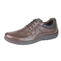 Brown - Front - IMAC Mens Waterproof Extra Wide Lace Up Casual Shoes