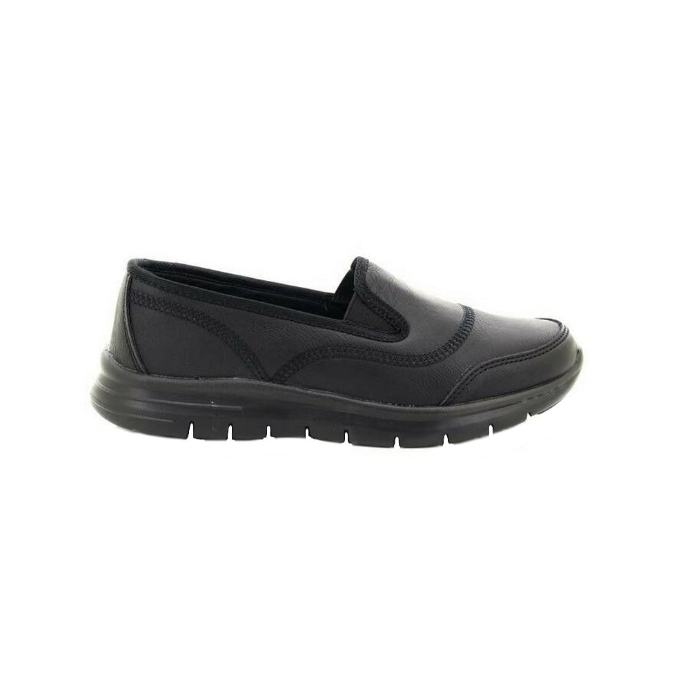 DEK Women's Super Light Leisure Shoes - Twin Elastic Gusset Slip-Ons With PU Sole