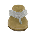 Silver - Back - Cipriata Womens-Ladies Alcee Diamante Sandals