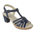 Blue - Front - Cipriata Womens-Ladies Calvina Buckle Halter Back Crossover Sandals
