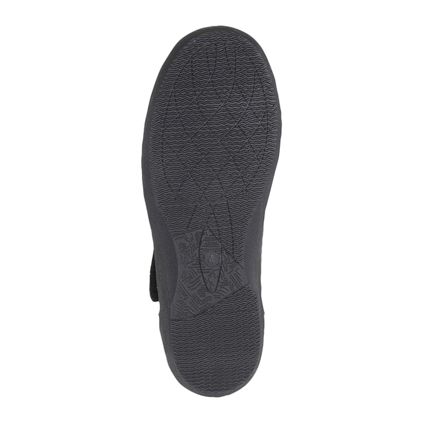 Black - Back - Boulevard Womens-Ladies X Wide EE Fit Touch Fastening Bar Shoe