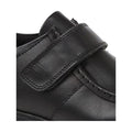 Black - Back - Roamers Boys Leather One Bar School Shoes