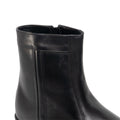 Black - Side - Scimitar Mens Inside Zip Lined Resin Sole Boots