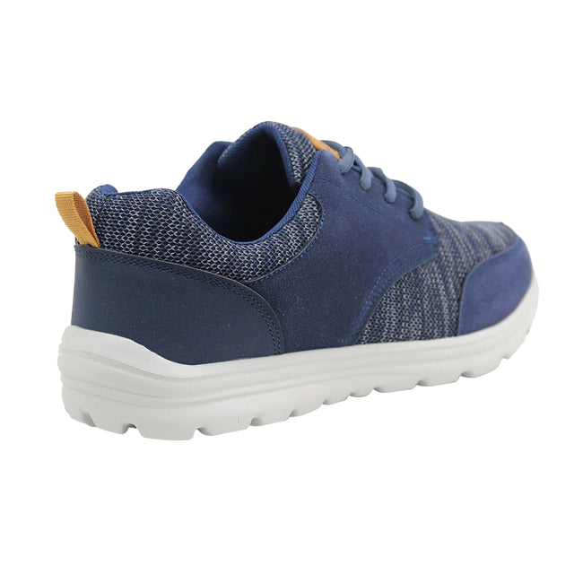 Navy - Lifestyle - Dek Mens Memory Foam Trainers