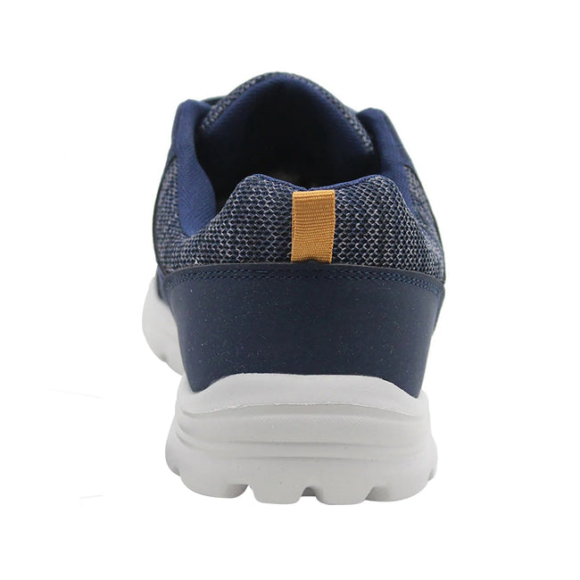Navy - Pack Shot - Dek Mens Memory Foam Trainers