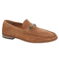 Sand - Front - Roamers Mens Suede Slip-on Casual Shoes
