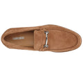 Sand - Back - Roamers Mens Suede Slip-on Casual Shoes