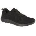 Black - Front - Dek Unisex Adults Freeway Memory Foam Trainer