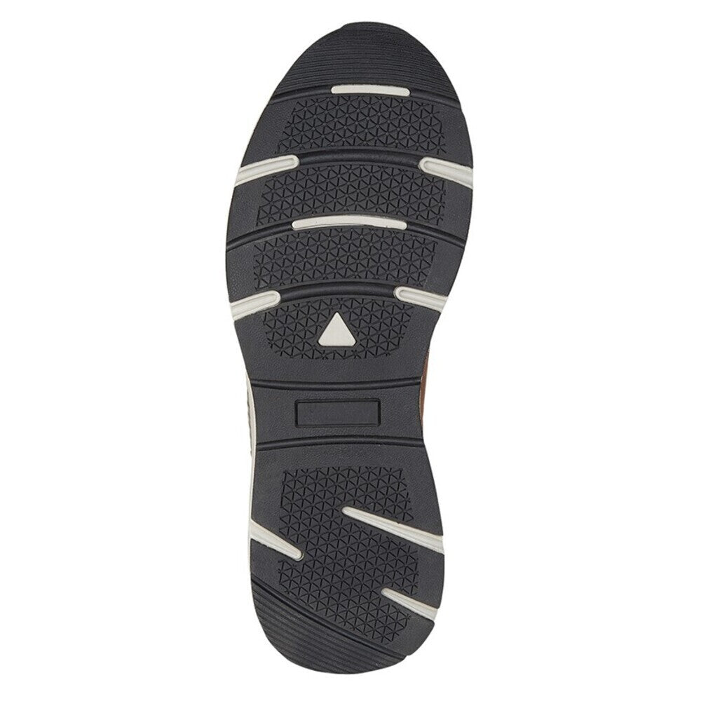 Grey - Side - Route 21 Mens Leisure PU Shoes